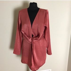 Rust Satin Tunic NWT